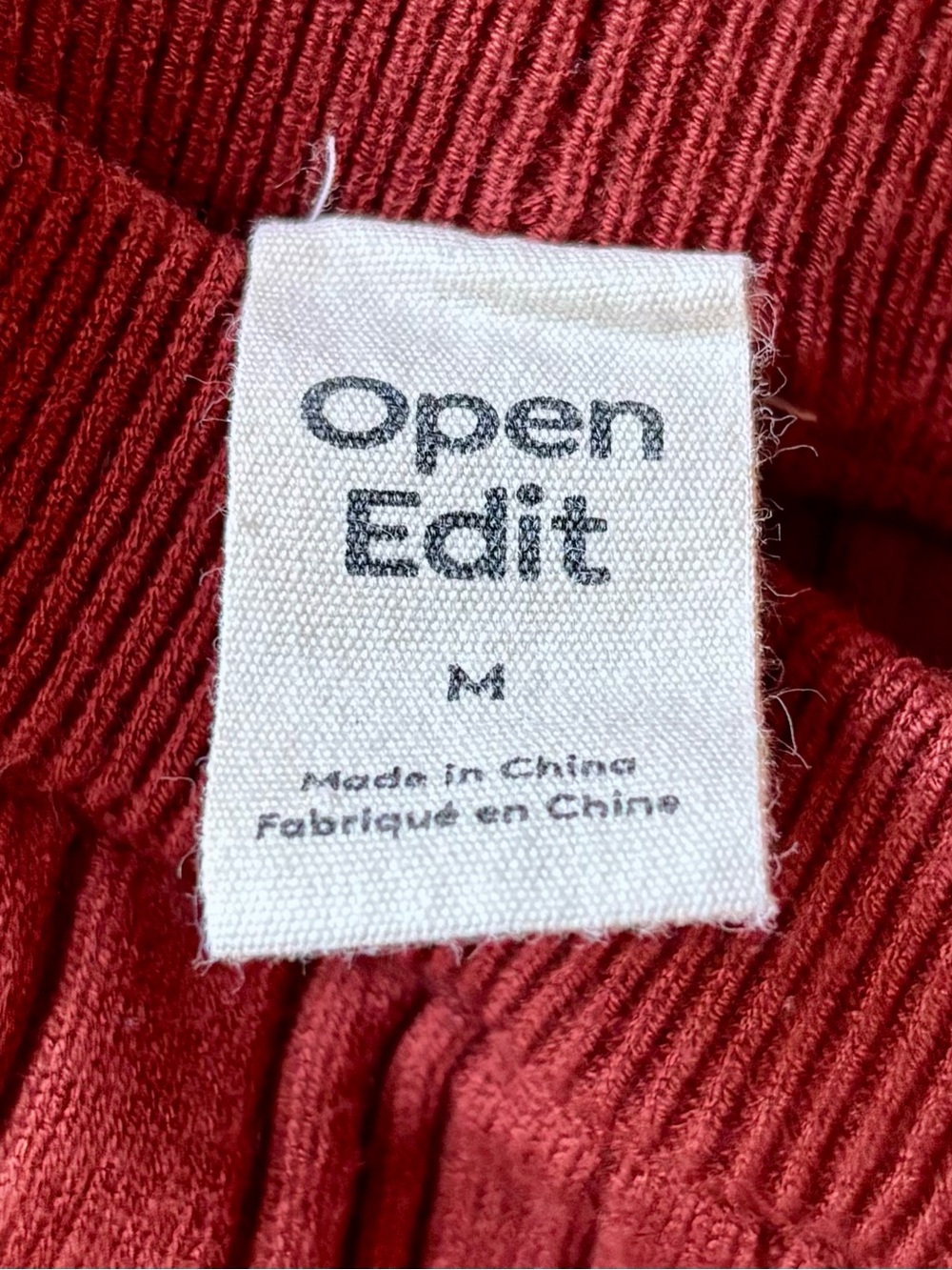 Open Edit Ribbed Stretch Leggings - Picture 2 of 4